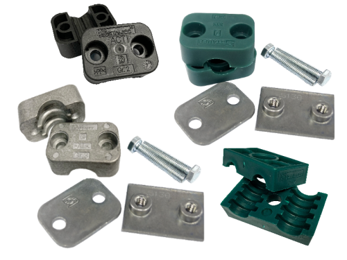 Range of Stauff Clamp Bodies & Mounting Components