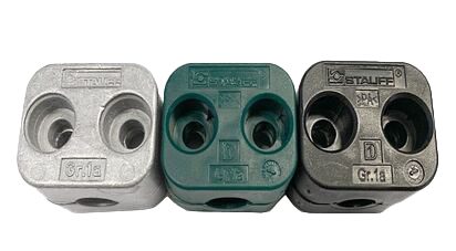 Twin Series Clamp Bodies - Aluminium, Polypropylene & Polyamide